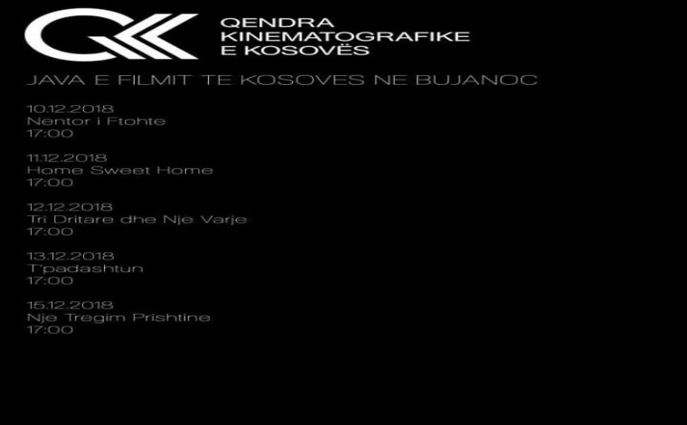Organizohet festivali "Java e filmit të Kosovës në Bujanoc"