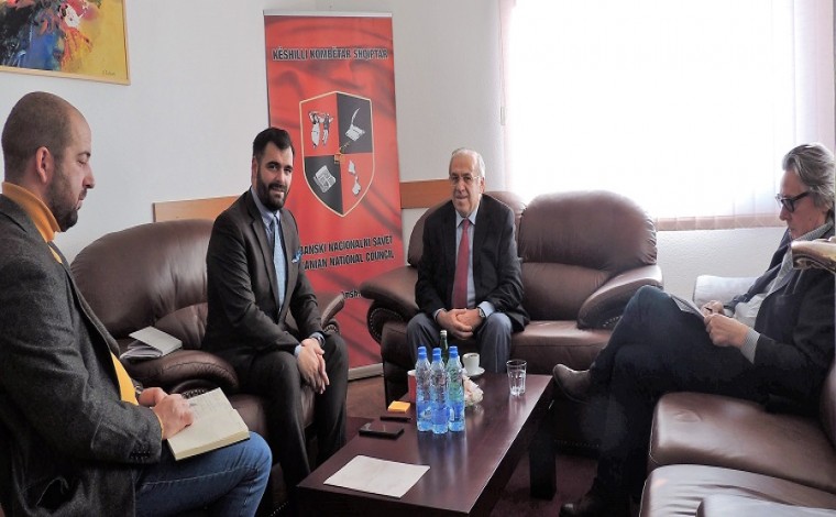 Ambasadori i Shqipërisë në Beograd, Ilir Boçka vizitë Këshillit Kombëtar Shqiptar