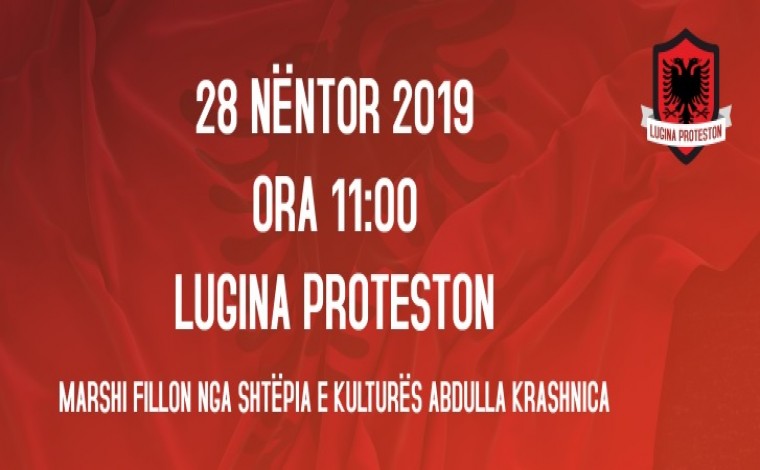 Lugina proteston me 28 nëntor, kërkon bashkimin me Kosovën