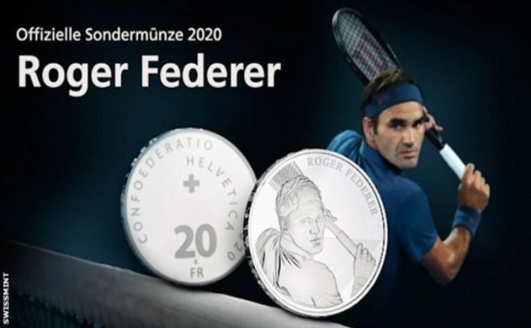 Federeri, i pari person i gjallë pjesë e monedhave zvicerane
