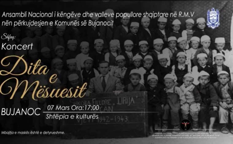 Shtëpia e Kulturës 7 Mars, shfaqje nga Ansambli i valleve shqiptare nga Maqedonia e Veriut (video)