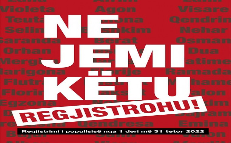 Kamberi: Regjistrohu ti, regjistro familjen tënde, rë regjistrohemi të gjithë