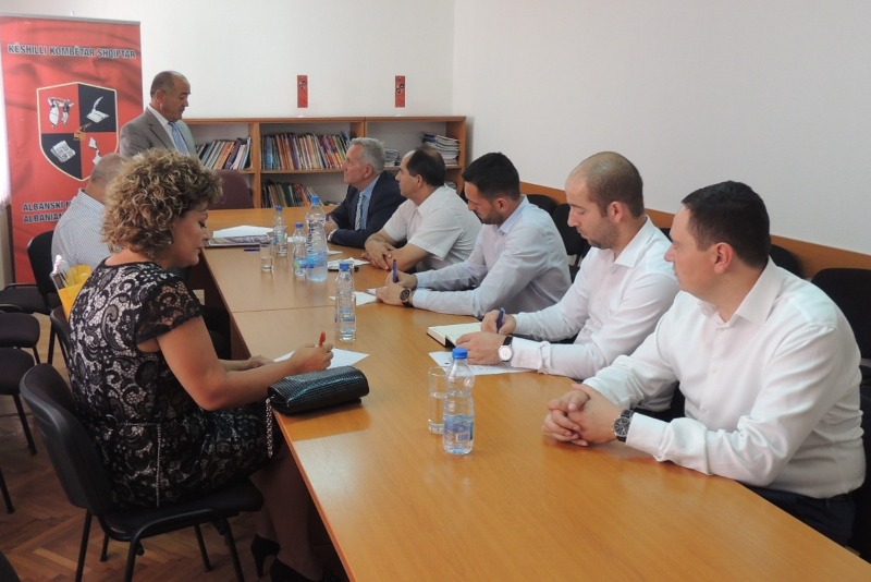 Delegacioni nga Tirana qëndron në selinë e KKSH-së në Bujanoc