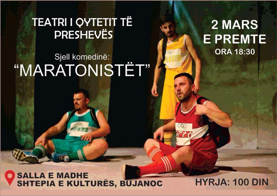 Komedia "Maratonistët" do të shfaqet në Bujanoc