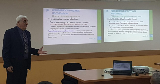 Bujanoc: U mbajtë ligjërata "Siguria dhe Shëndeti në Punë"