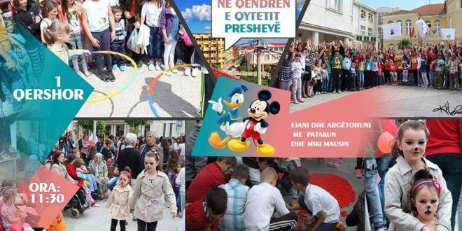 Në qendër të Preshevës organizohet festë për ditën ndërkombëtare të fëmijëve "1 Qershori" (video)
