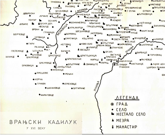 Rainca e Preshevës: Mëhallët dhe toponimia 