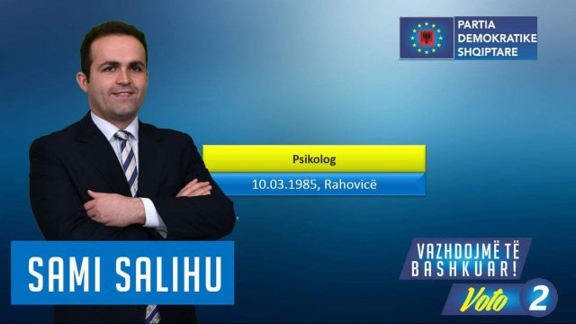 Kandidati për kryetar të PDSH-së, Sami Salihu konfirmon mos-vazhdimin e mëtutjeshëm të garës