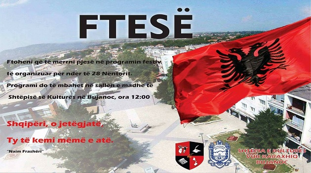 Program festiv për ditën e flamurit 28 Nëntor në Bujanoc
