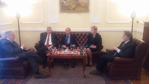 Sinani, Halimi e Hasani takohen me presidentin Nikoliq,  ambasadorin shqiptar dhe të OSBE-së në Beograd 
