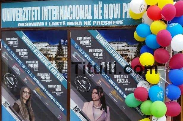 Universiteti Internacioanl i Novi Pazarit në Preshevë shpall konkurs për vitin akademik 2017/2018
